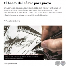 EL BOOM DEL CMIC PARAGUAYO - Por ANDRS COLMN GUTIRREZ - Lunes, 17 de Julio 2017